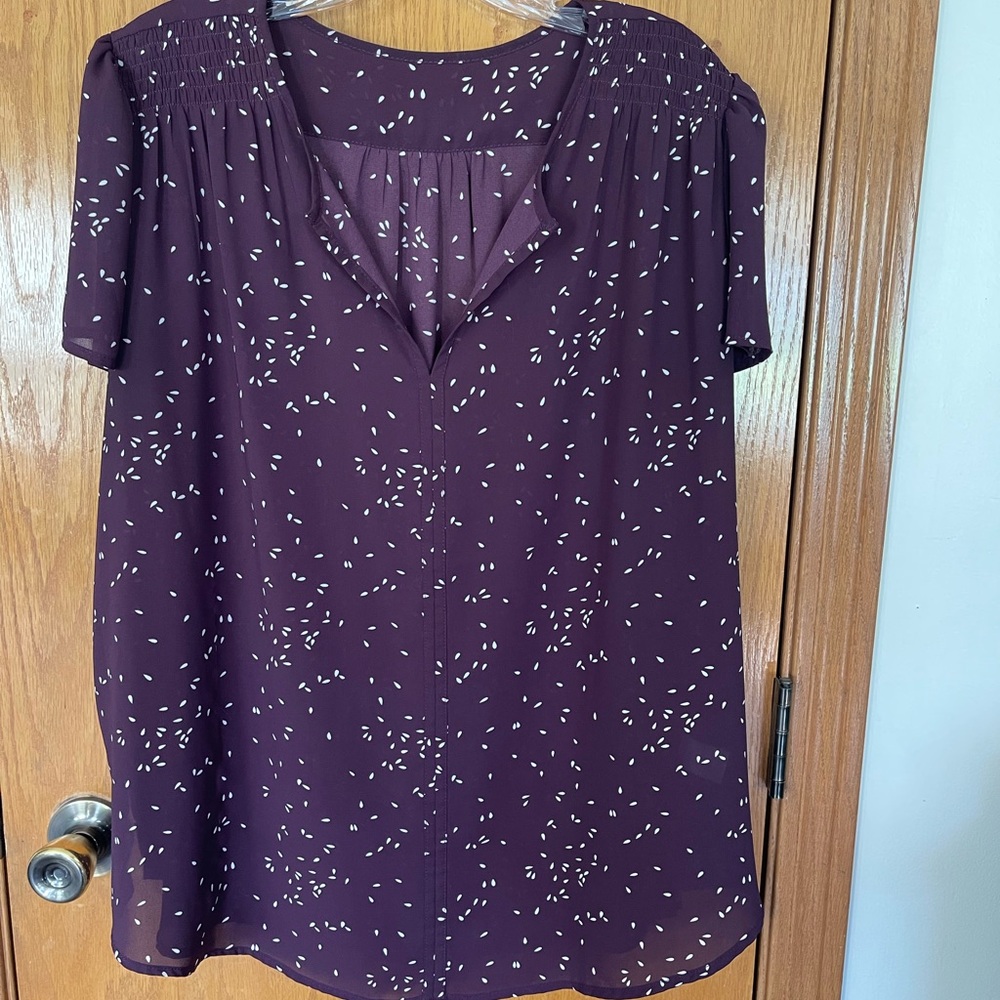 Women's Dark Burgundy Blouse